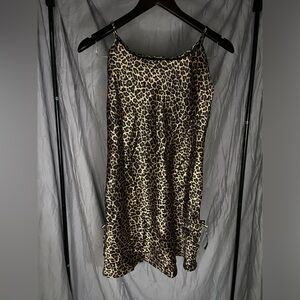 Leopard Print Slip Dress